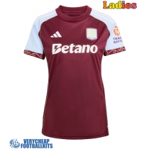 Aston Villa Ezri Konsa #4 Replica Home Shirt Ladies 2025-26 Short Sleeve